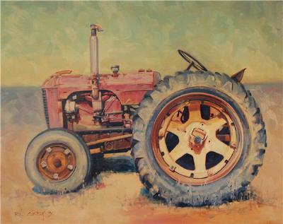 Sample artwork by Rob Akey (Born 1956), known for national park and prairie landscape painting, teaching - View similar artists and auction records